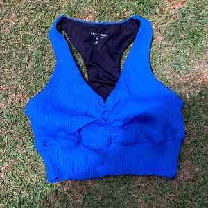 YEAR OF OURS Blue Seamless Sports Bra in a size XS.